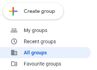 Browse all option on Google Groups directory